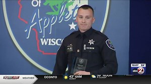 Appleton officer honored for saving a life
