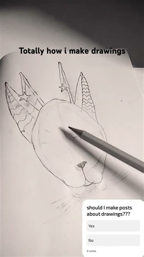 TOTALLYY HOW I MAKE DRAWINGS- #art #artist #aliencat