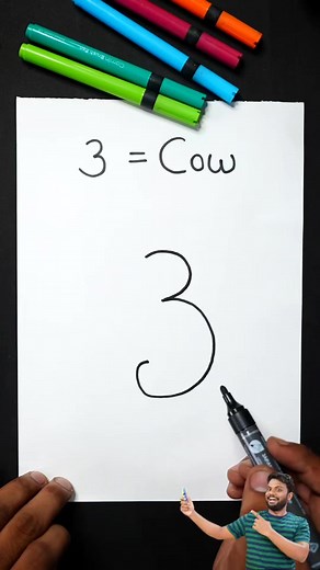 5.5K views · 40 reactions | 3 = How to draw Cow  step by step for beginners #art #reels #Drawing | AP Drawing | Facebook