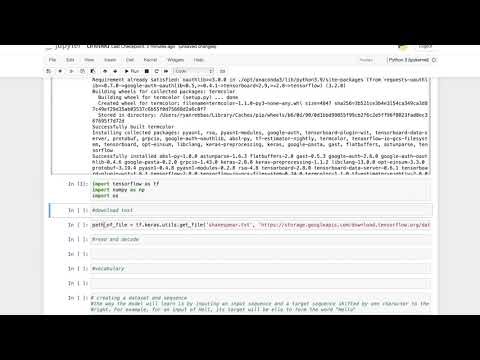 NLP text generation in python | setup & preprocessing