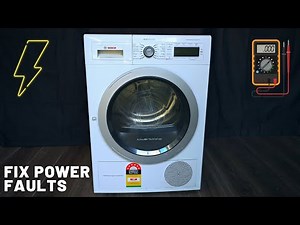 How to Fix Bosch Dryer No Power Fault $1 Repair