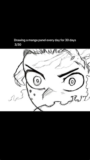 Drawing a manga panel every day for 30 days to improve my art