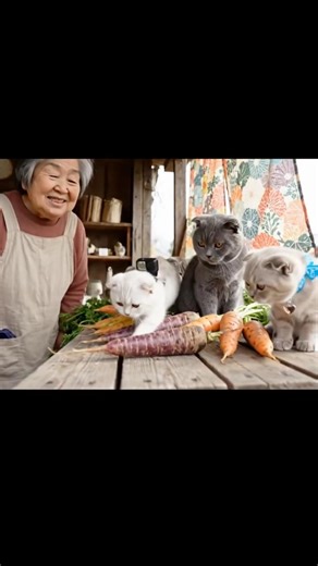 [Unexpected development] Three brothers are crazy about colorful carrots, but a stranger is mixed...