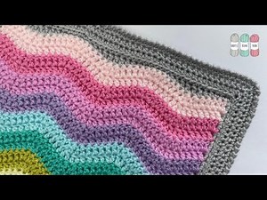 How to Crochet a Border on a Ripple Stitch Blanket