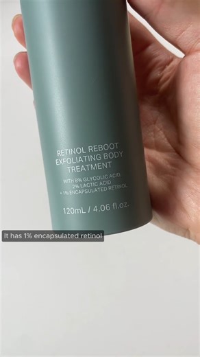 Dr Michelle Wong - Beauty Science on Instagram: "My current favourite body product - @alphahskincare Retinol Reboot. Encapsulated retinol + AHAs 😍 Comment BODYCARE for a DM with all my favourite body products, and a longer vid with more tips and reviews of body products! {PR sample} #bodycare #skincare #skincaretip #alphah #retinol"