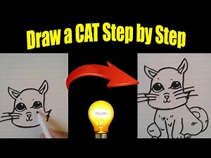 How to Draw a CAT Step by Step || Draw easily