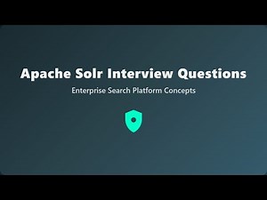 Apache Solr Interview Questions | Enterprise Search Platform Concepts Explained