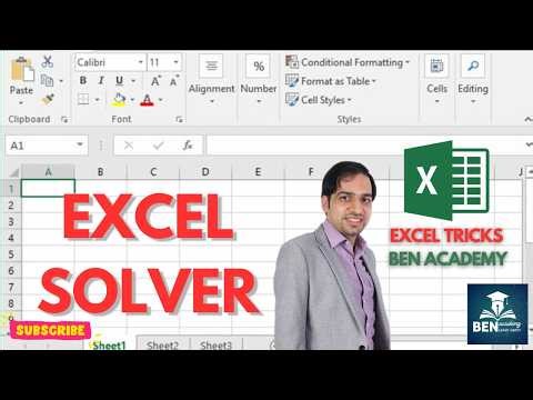 Master Excel Solver: How to Add It to Excel and Solve Optimization Problems Step-by-Step