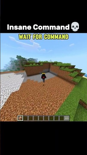 insane command in Minecraft💀 #minecraft