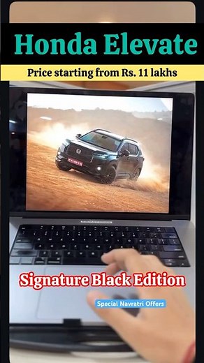 Honda Elevate 10.99lakhs Signature Black Edition 2025: Ultimate Blacked-Out SUV #honda #elevate