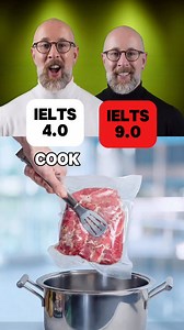 Do you know these ways to cook in English? Sous vide – Cooking food slowly in sealed bags in hot water. Boil – Cooking in bubbling water. Grill – Cooking over direct heat. Bake – Cooking in an oven. Fry – Cooking in hot oil. Steam – Cooking with hot steam. Roast – Cooking with dry heat, usually in an oven. Stir-fry – Cooking quickly while stirring. Air fry – Cooking with hot air. Smoke – Cooking with smoke. Sear – Browning food quickly at high heat. #learnenglish #ielts #ingles #angielski | The 