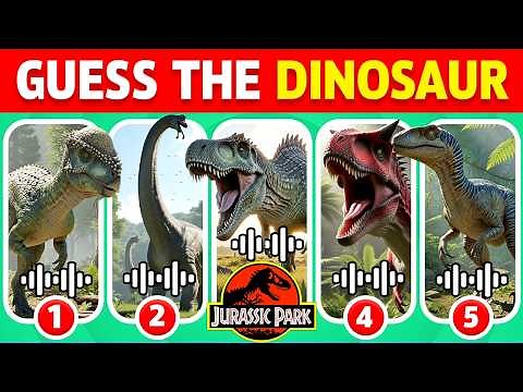 Jurassic World ! Guess The Dinosaur by Their Voice 🦖🔊 | Super Dinosaur Quiz!
