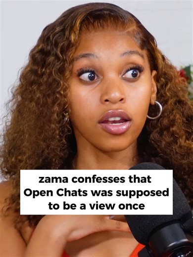 zama confesses that Open Chats was supposed to