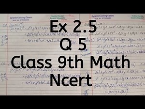 Ex 2.4, Q 5, Chapter 2, Polynomials, Class 9 Math
