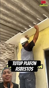 How to cover asbestos ceiling #shorts #diy #craft #carpentry #construction