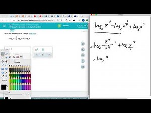 Writing an Expression as a Single Logarithm