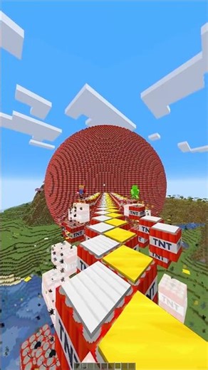 TNT RUN Dream is gone (OP Ending) 0,01%😰 #minecraft #shorts