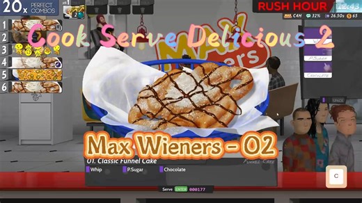 【姗蝈蝈蝈】《Cook.Serve.Delicious 2》全关卡金牌流程|Max Wieners 02