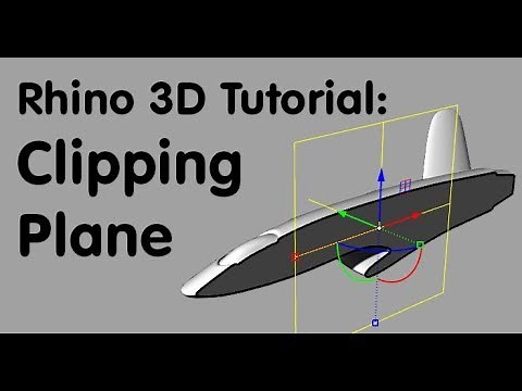 Rhino 3D Tutorial: Clipping plane