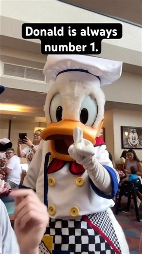 Donald Duck is always number 1. #donaldduck #disneyworld #number1 #fyp #viralreels