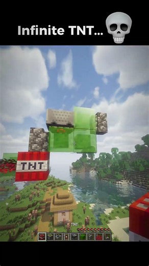 Infinite TNT... 💀#minecraft #shorts