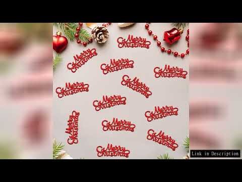 50Pcs Merry Christmas Confetti Christmas Confetti for Party Table Decorations Happy New Year Christm
