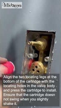 How to Install Diverter Cartridge and ON/OFF Cartridge on Embedded Shower System