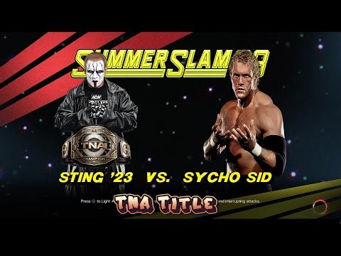 WWE 2k23 Sting(c) vs Sycho Sid TNA Title