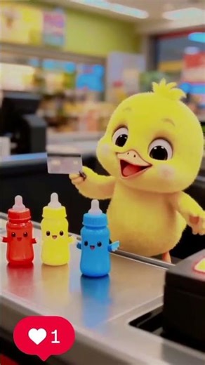 "Duck’s Colorful Shopping” #cartoon #animation #3dcartoon