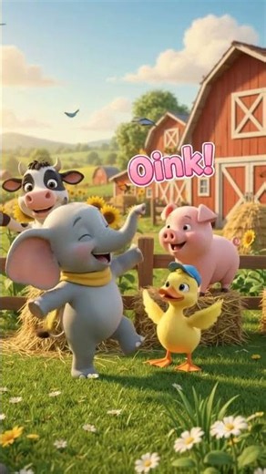Old MacDonald Had a Farm Momo the Elephant Sing-Along #short #DUkindergarten #nurseryrhymes