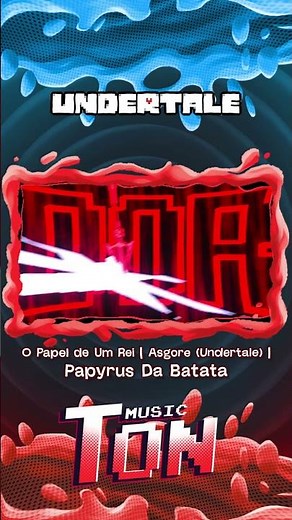 "Adeus..." O Papel de Um Rei | Asgore (Undertale) | Papyrus Da Batata #undertale #rapgeek #musica