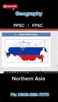 Northern Asia 4 General Knowledge Session* PPSC FPSC Class (Superior Services Academy)