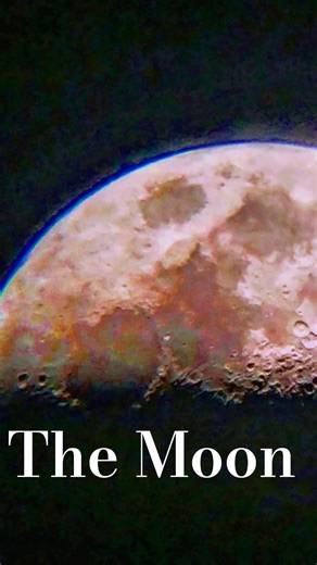 Some Closeup Views of Half Moon Through My Telescope 🔭🌓 #moon #astrophotography #astronomy #luna