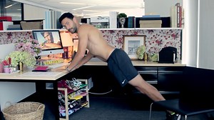 If you're heading back to the office, or continuing to work from home, Noah Mills has some desk workouts that will keep you...motivated. | Vogue