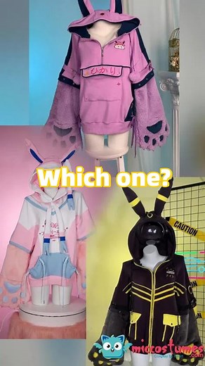 Mic Costumes Official on Instagram: "It's so cold in winter! We need the protection of furry paws!🐾 🤍? 💜? 🖤? Which paw do you choose as your guardian angel? Cosplay id: 248109 | 244457 | 244225 📅Winter Sale for Casual Wears: Jan 8 - Jan 12(EST) #miccostumes #pmfans #animefans #animecosplay #cosplay"