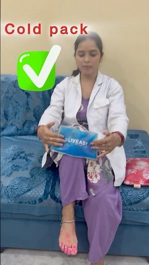 Always Use Cold Pack In Acute Injury 👍🏻#acutepain#coldtherapy#physiotherapy#injury#swellingrelief