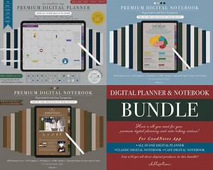 Goodnotes Ultimate Bundle: 2026 Premium All-in-one Digital Planner | 2 X Signature Digital Notebooks | 5000 Stickers - Etsy