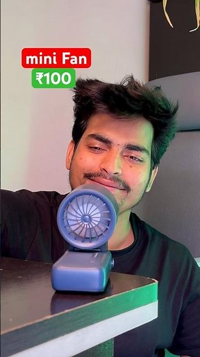 Ice Cooling Mini Fan Review | Portable Foldable Fan with 6000mAh Battery