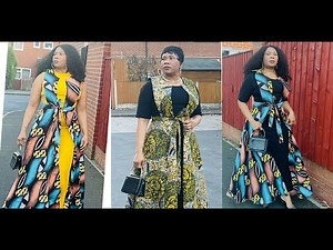 How To Cut And Sew A Pinafore Flare Dress /Circle dress