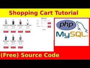 PHP/MYSQL Shopping Cart Tutorial with Source Code