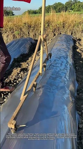 "Greenhouse Genius: The Perfect Way to Vent Plastic Sheeting! | Farming Tricks"