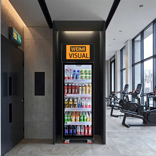 AI Vending Machine for Gym Fitness Center Indoor Use Coin and QR Code Payment Systems Snack Bottle Drink Vending