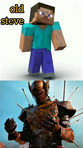 New steve and old steve #minecraft