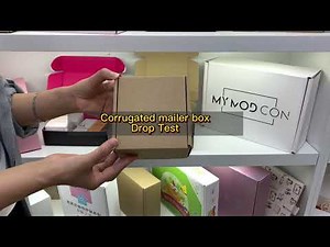 Corrugated Mailer Box Drop Test Unbeatable Strength & Durability with Protection Inserts