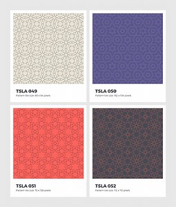 Seamless vector pattern background with swatches. Clean geometrical...