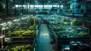 Indoor Hydroponic Farming Facility