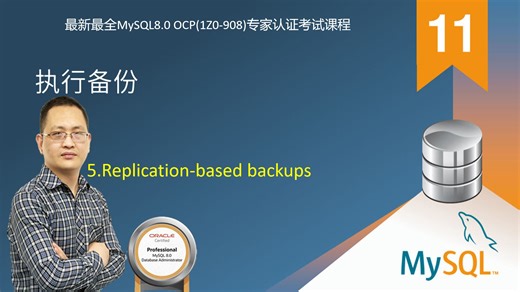 【昌哥IT课堂】11.执行备份-5.Replication-based backups-最新最全MySQL8.0 OCP(1Z0-908)专家认证考试MySQL