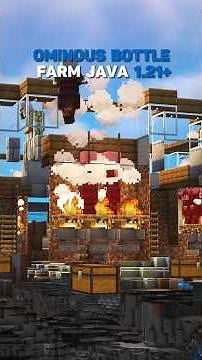 Minecraft Java 1.21+ | Ominous Bottle Farm 🫙 #minecraft #minecraftbuilding #minecraftshorts
