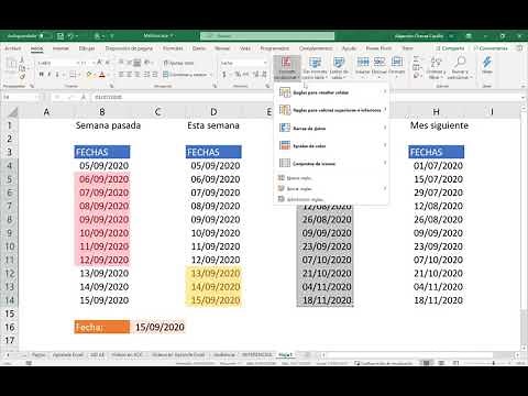 Diferenciar fechas en Excel por color
