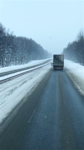 This Is Pure Road Peace | Winter Truck Driver POV ASMR